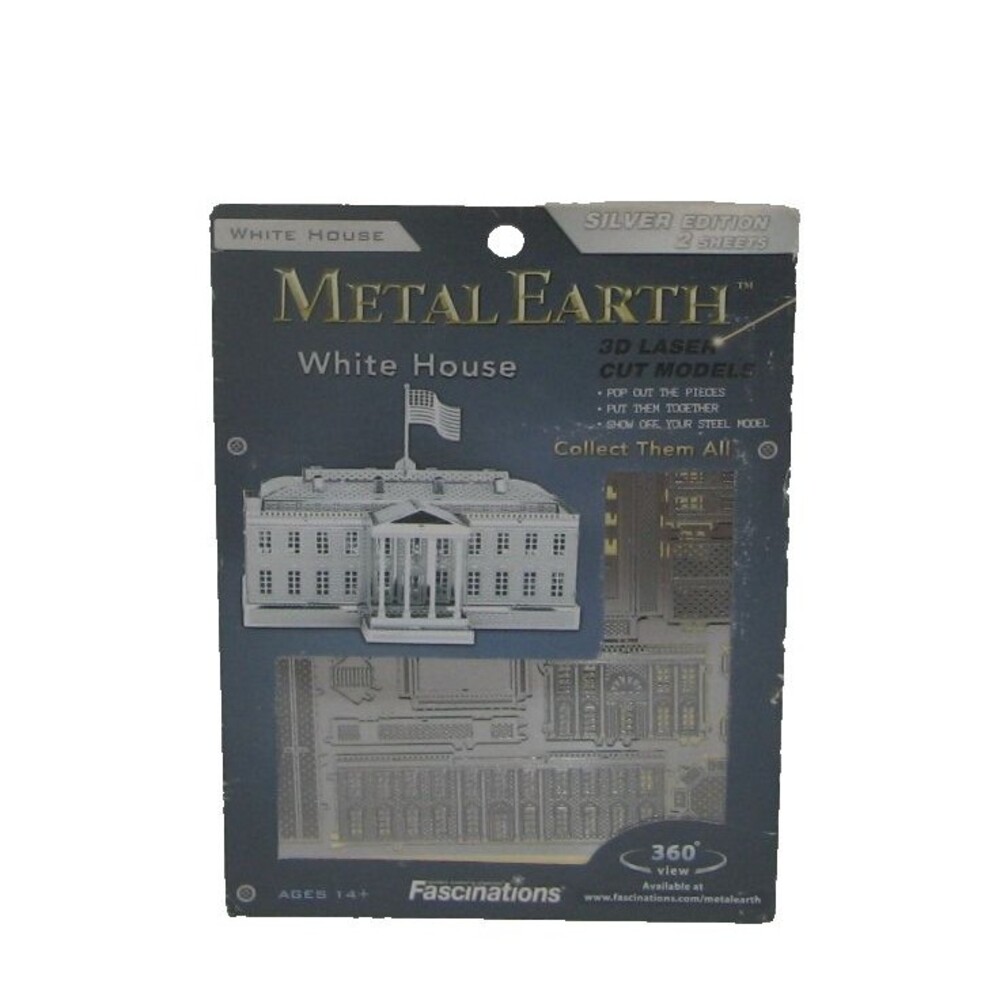 Fascinations Metal Earth 3D Metal Model Kit White House NEW
